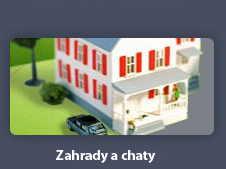 Zahrady a chaty